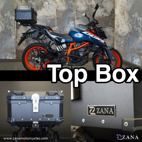 ZANA TOP BOX ALUMINIUM BLACK ( 35ltr )