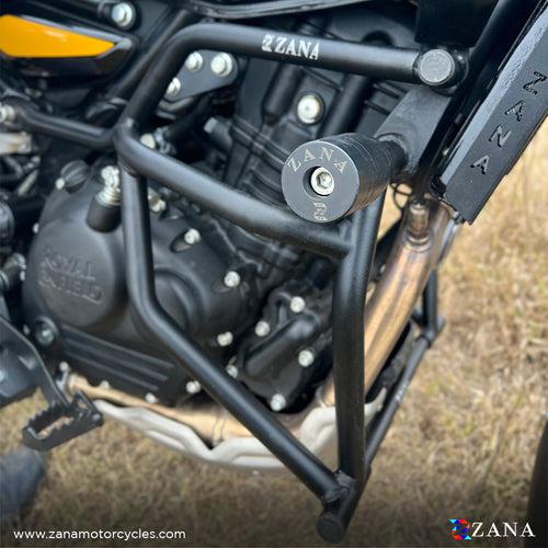 ZANA CRASH GUARD WITH SLIDER TEXTURE BLACK TYPE-1 STEEL FOR HIMALAYAN 450