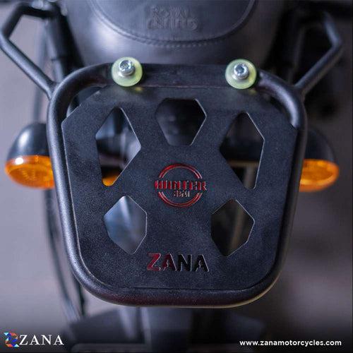 ZANA- Top Rack With Plate W-1 Compatible With Pillion Backrest For Royal Enfield Hunter 350