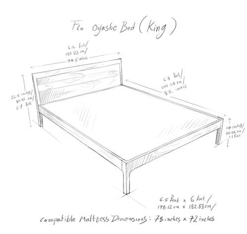 Oyashe Sheesham Wood Bed