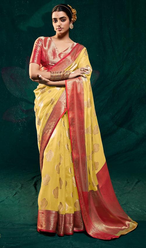 YellowColor Organza Silk Saree -Anantaa Collection YF30244