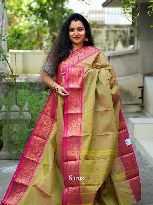 Green & Pink - Chettinad Cotton Saree