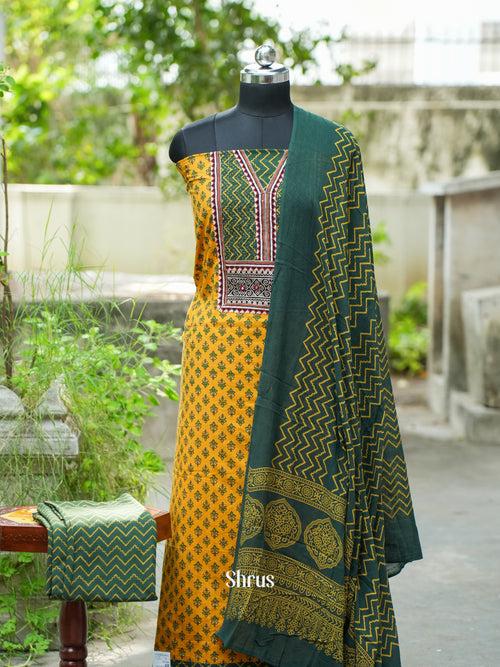 Mustard & Green- Ajrakh Salwar