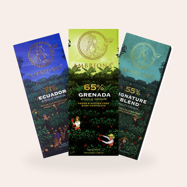 Pack of 3 Single Origin Dark Chocolate 55% - 71%