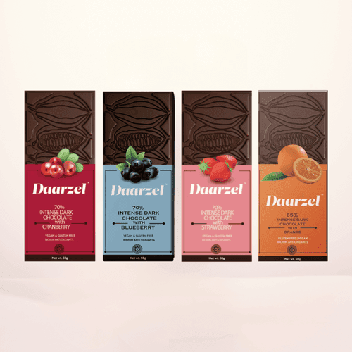 Pack Of 4 Daarzel -65%-70% Dark Chocolate