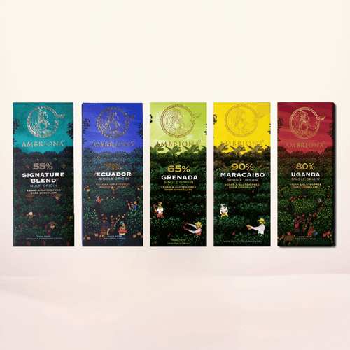 Ambriona Dark Chocolates - Pack of 5 | Vegan | Gluten Free