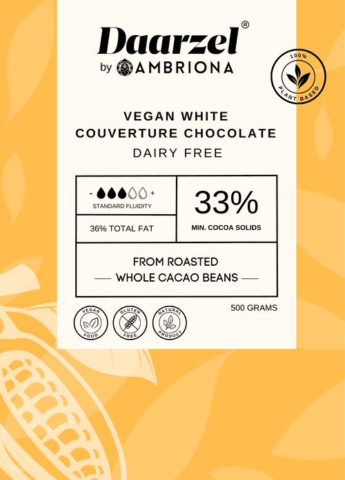 33% Vegan White Couverture Chocolate