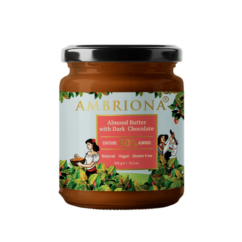 Pack of 3 Nut Butters with Dark Chocolate | Hazelnut , Peanut & Almond Butter