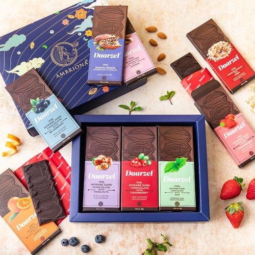 Vegan Dark Chocolate gift Hampers 9 Bars