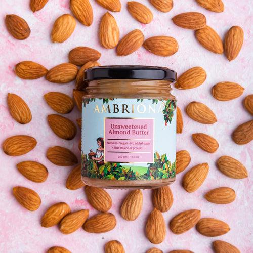 Pack of Almond Butters | Almond Butter Unsweetened | Almond Butter with Dark Chocolate | No palm oil | 400 g