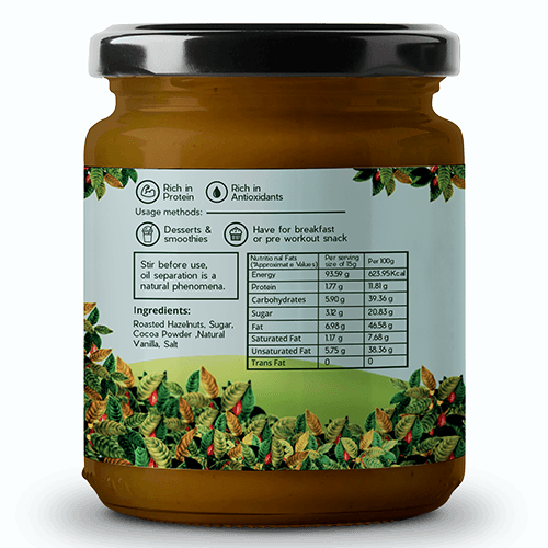 Hazelnut Butter with 50% Contains Hazelnut | Vegan | Gluten-free