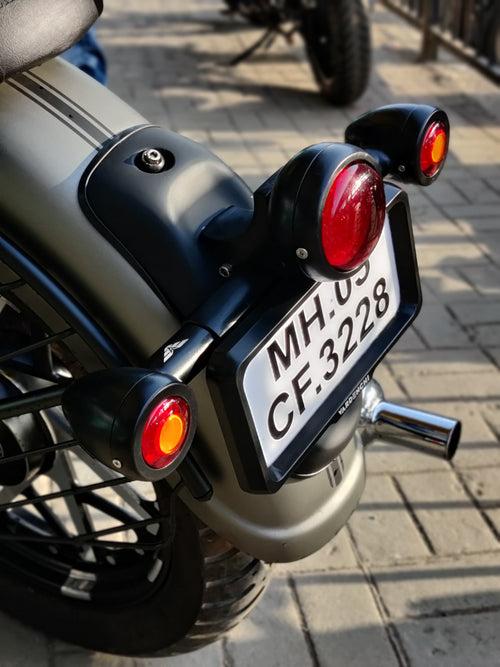 Rear Number Plate - TFI Indicator - Round Tail Lamp Set