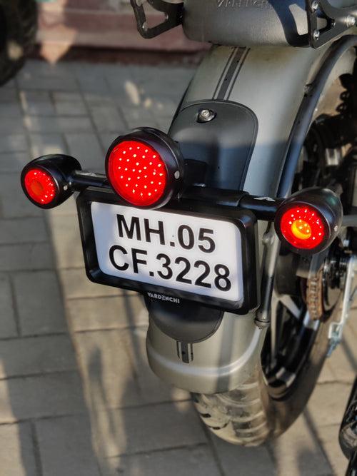 Rear Number Plate - TFI Indicator - Round Tail Lamp Set