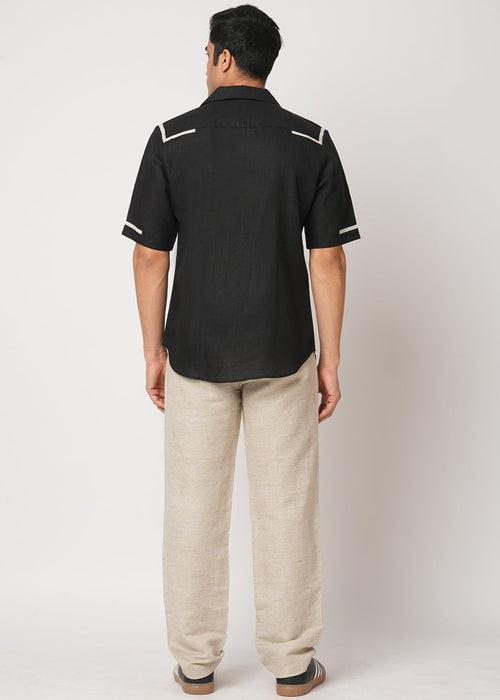 Set of 2 : Palm Resort Collar Shirt & Rustic Pants