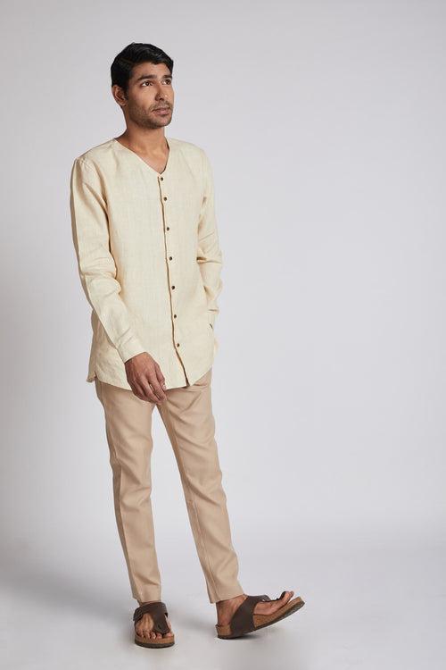 Crescent V Neck Kurta