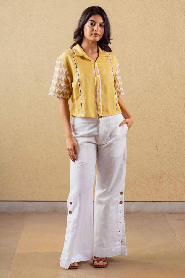 Set of 2: Golden Shirt & Marigold Pants