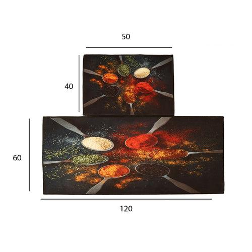 Splashing Spices Kitchen Floor Mats (Set of 2)