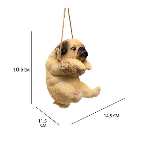 Wall Hanging Cute Pug Figurine