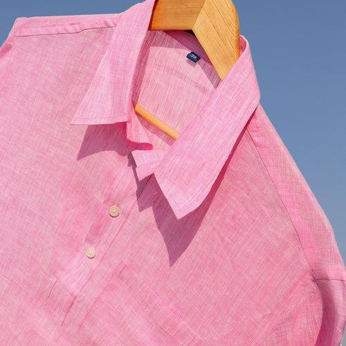 Ballet Pink Popover Kurta x Shirt