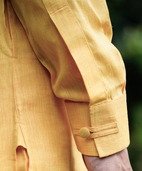 Marigold Linen Kurta