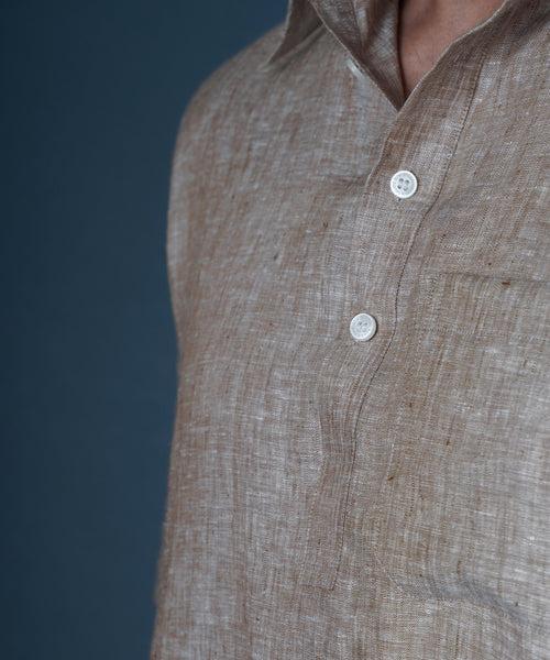 Sand Beige Popover Shirt