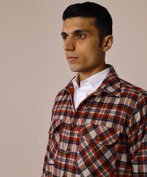 Sandstone Tweed Overshirt