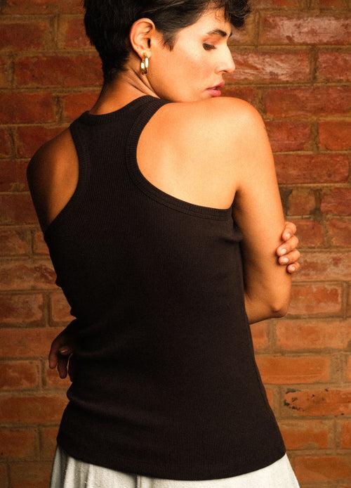 Black Racerback Tank