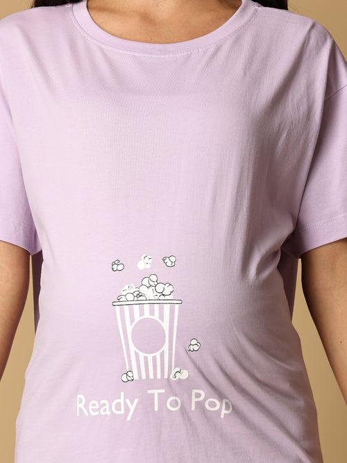 Ready To Pop Oversized Mumma T shirt