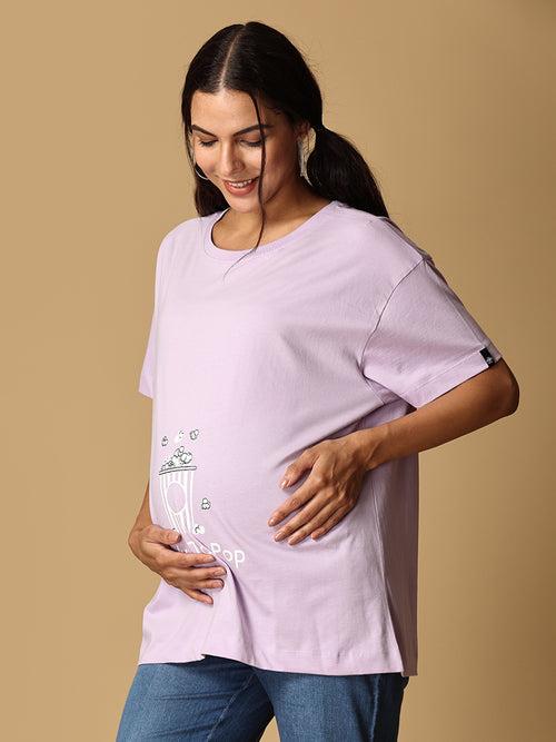 Ready To Pop Oversized Mumma T shirt