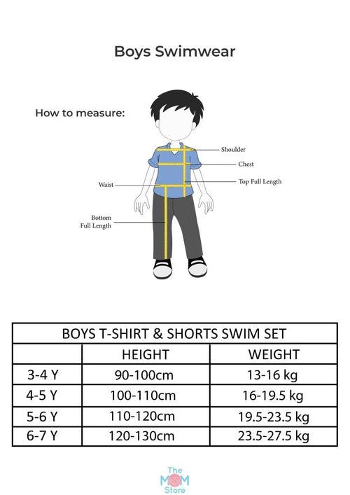 B-Ball Dino Boys T-shirt And Short Swim Set
