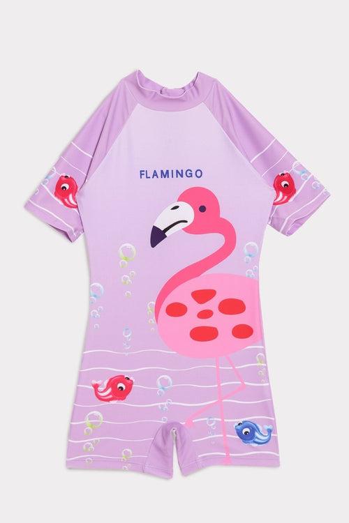 Flamingo Fandango Girls Swimsuit