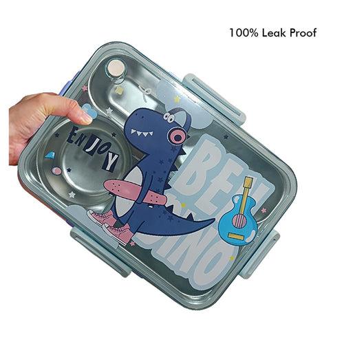 Little Surprise Box Big Dino Lunch Box, Insulated Lunch Bag & chopsticks, spoon Combo Set for Kids