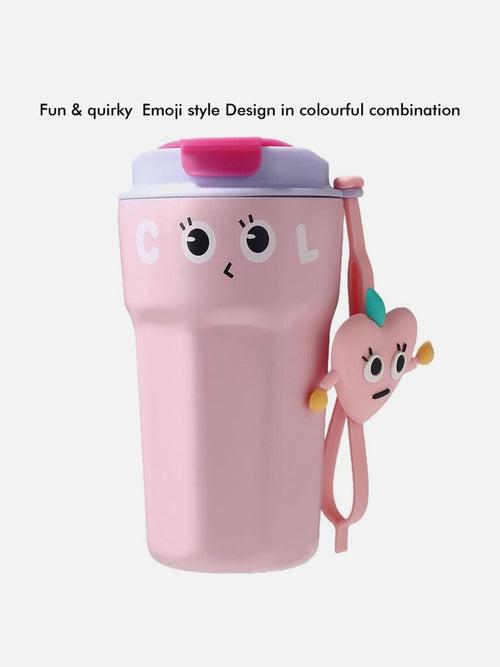 Little Surprise Box Fun Emoji Vacuum Insulated Stainless Steel Tumbler For Kids & Adults