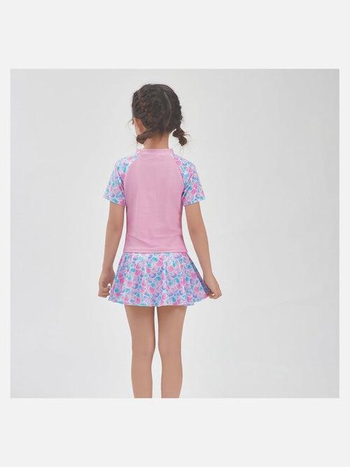 Little Surprise Box, Glitter Mermaid t-shirt & skirt set Swimwear with Shorts for Kids & Toddlers