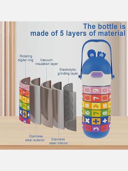 Little Surprise Box Math's Wizard Theme Stainless Steel Water Bottle For Kids