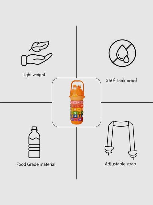 Little Surprise Box Math's Wizard Theme Stainless Steel Water Bottle For Kids