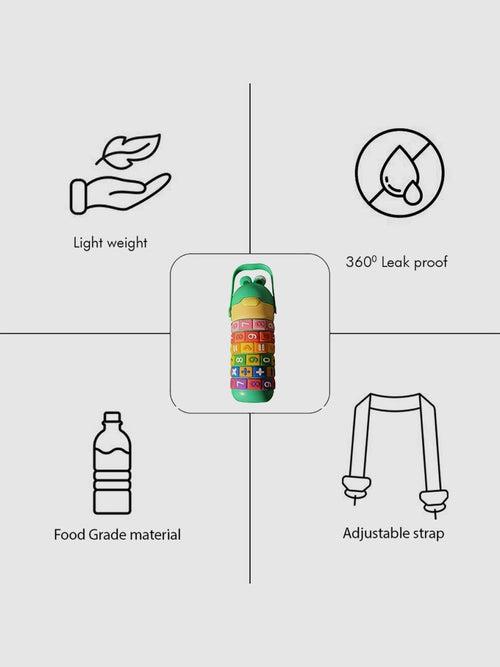 Little Surprise Box Math's Wizard Theme Stainless Steel Water Bottle For Kids