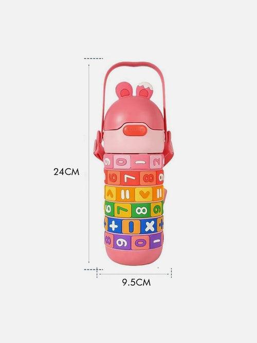 Little Surprise Box Math's Wizard Theme Stainless Steel Water Bottle For Kids