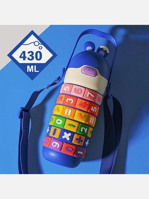 Little Surprise Box Math's Wizard Theme Stainless Steel Water Bottle For Kids