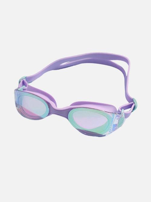 Little Surprise Box, Purple Hologram UV protected Unisex Swimming Goggles for Kids/Teens