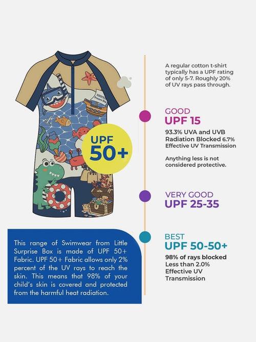 Little Surprise Box Under Sea theme Swimwear for Kids & Toddlers with UPF 50+