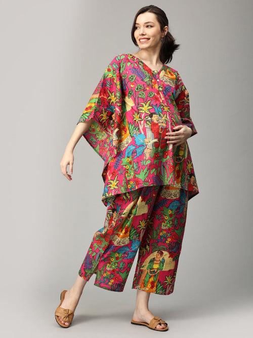 Mexican Muse Maternity and Nursing Kaftan Set