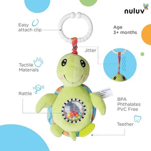 Nuluv Jittery Turtle- Rattle stroller toy