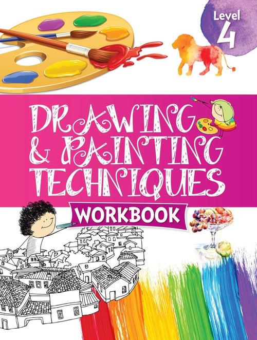Om Books International Drawing & Painting Techniques Workbook Grade 4
