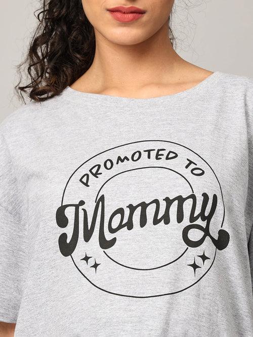 Promoted To Mummy Oversized Mumma T shirt