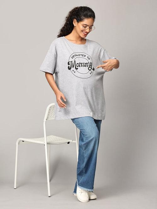 Promoted To Mummy Oversized Mumma T shirt