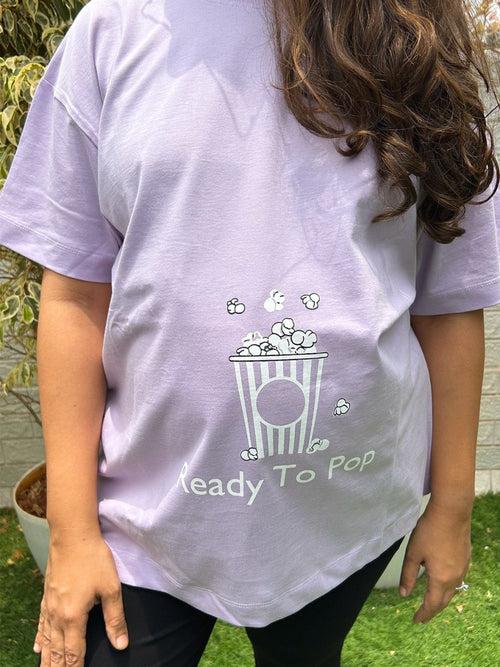 Ready To Pop Oversized Mumma T shirt