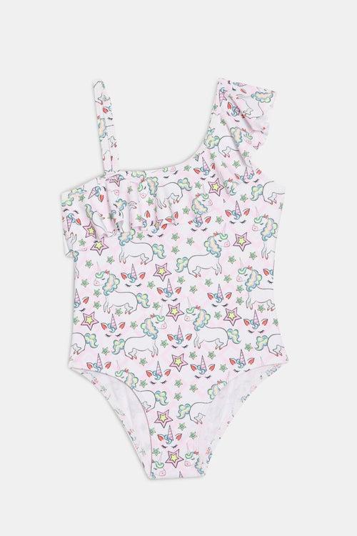 Starry Unicorn Dreams Girls Swimsuit