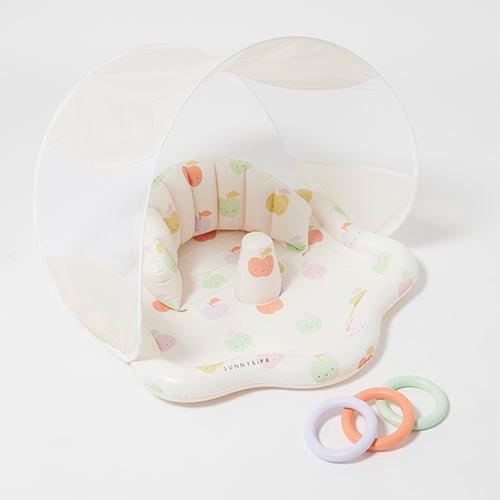 SUNNYLiFE Baby Playmat with Shade Apple Sorbet Multi