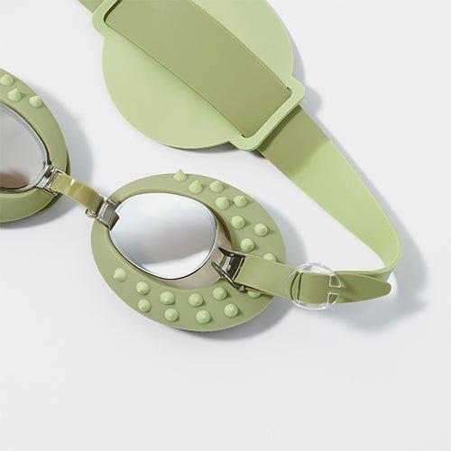 SUNNYLiFE Kids Swim Goggles Cookie The Croc Khaki